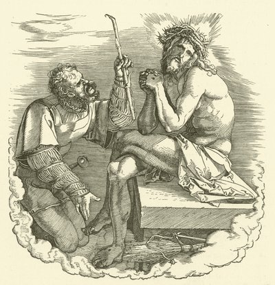 La derisione di Cristo (Cristo come Uomo dei Dolori deriso da un soldato) da Albrecht Dürer